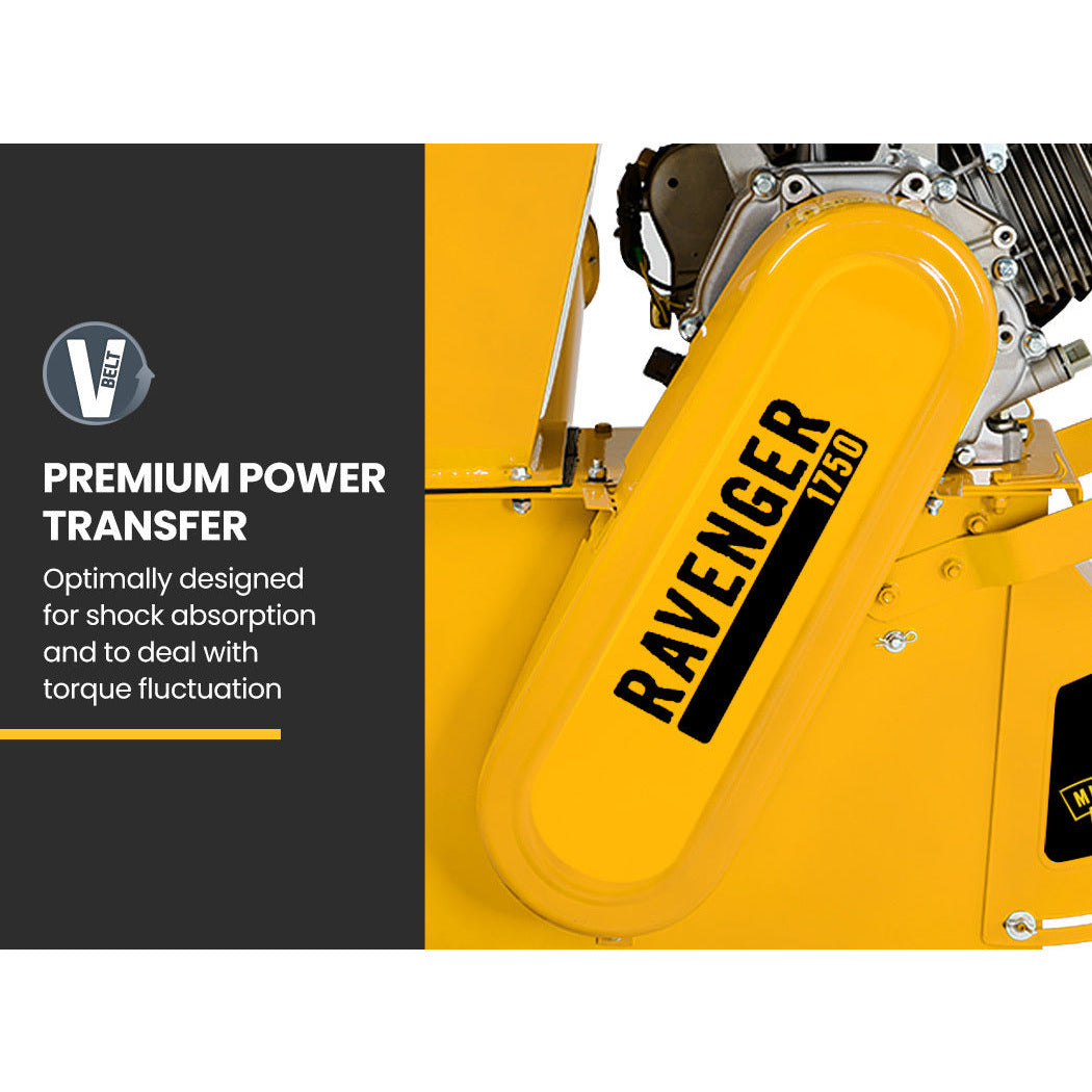 MICHIGAN 15HP Petrol Wood Chipper Garden Mulcher Shredder Mulch Chip 420CC Commercial Series