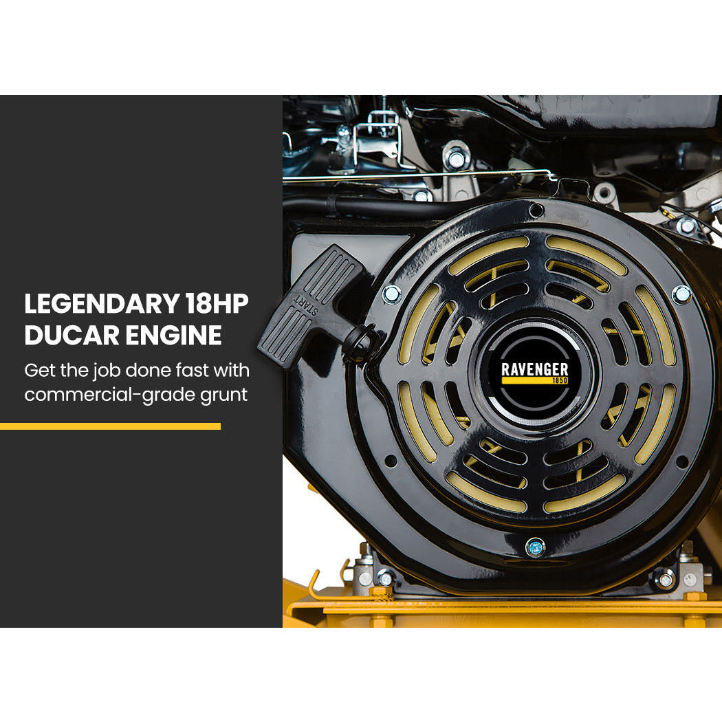 MICHIGAN 18HP Petrol Wood Chipper Commercial 420cc Shredder Mulcher Garden Tree Grinder