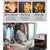 EUROCHEF 16L Digital Air Fryer Electric Airfryer Rotisserie Large Big Dry Cooker, Silver