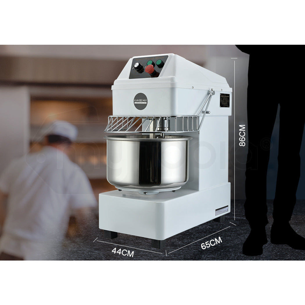 EUROCHEF 30L Spiral Dough Mixer Commercial Machine Bakery Bread Kneader Litre Small