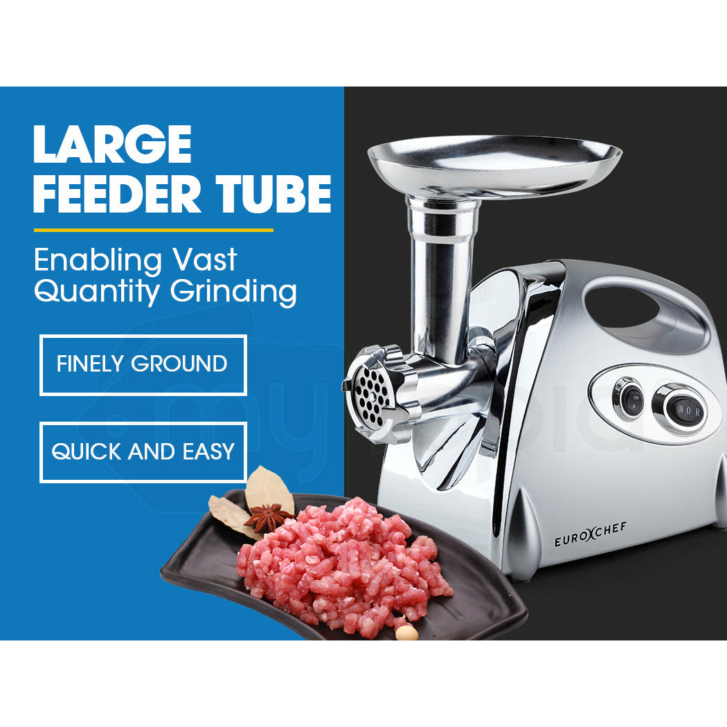 EuroChef 2800W Electric Meat Grinder Mincer Sausage Filler Kibbe Maker