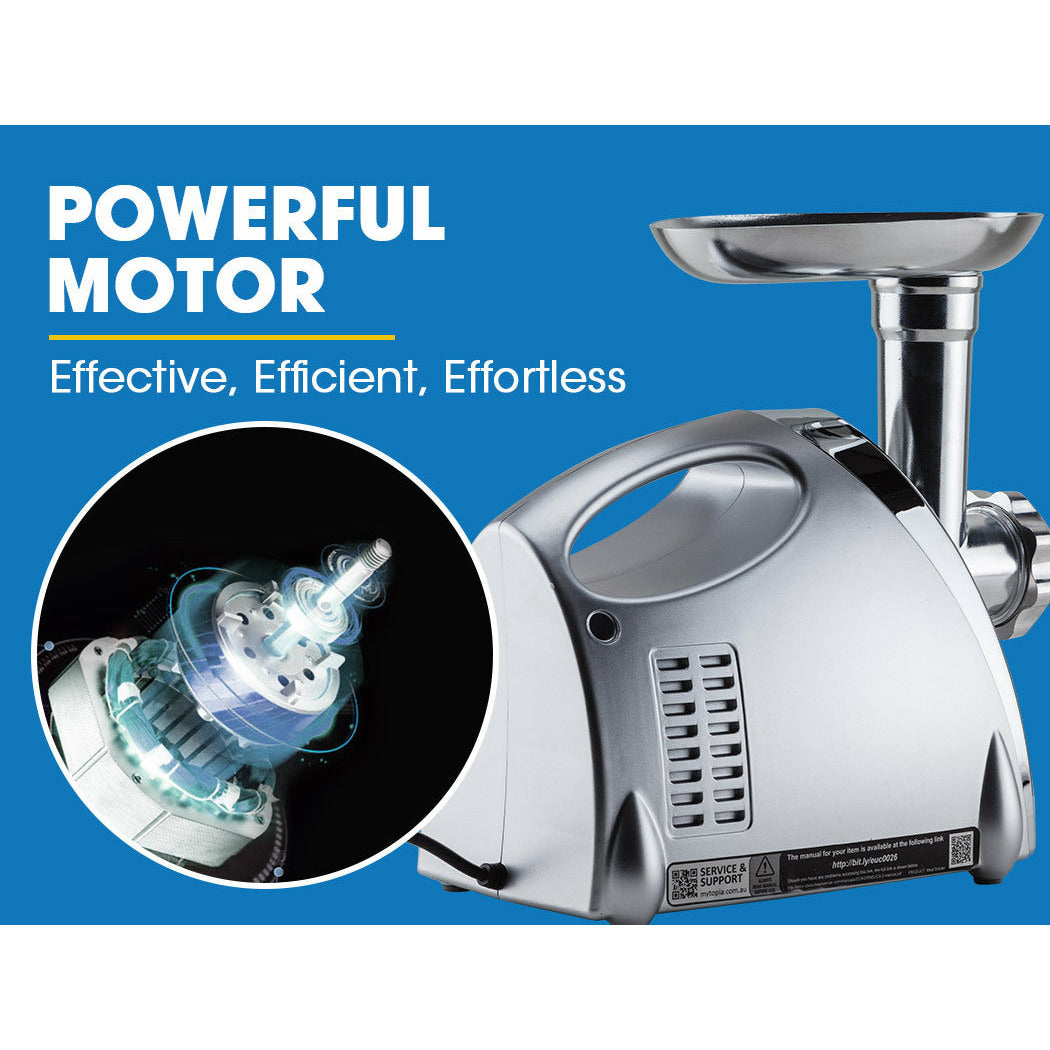 EuroChef 2800W Electric Meat Grinder Mincer Sausage Filler Kibbe Maker