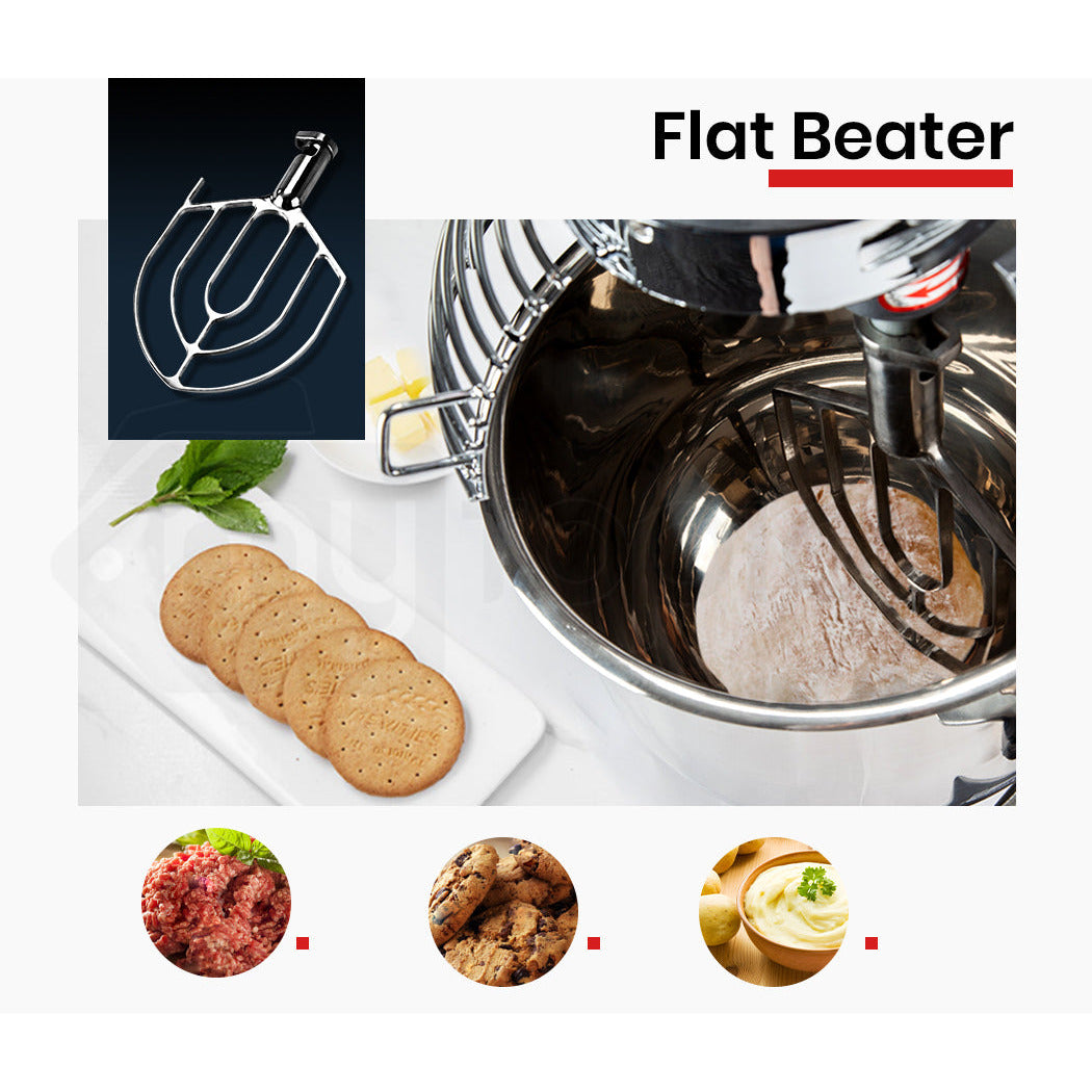 EUROCHEF Planetary Mixer 10L Commercial Stand Kitchen Vertical Dough Food Bench Floor