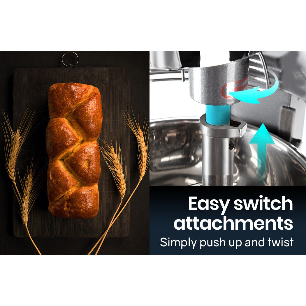 EUROCHEF Planetary Mixer 30L Commercial Stand Cake Kitchen Vertical Dough Food Floor Bench