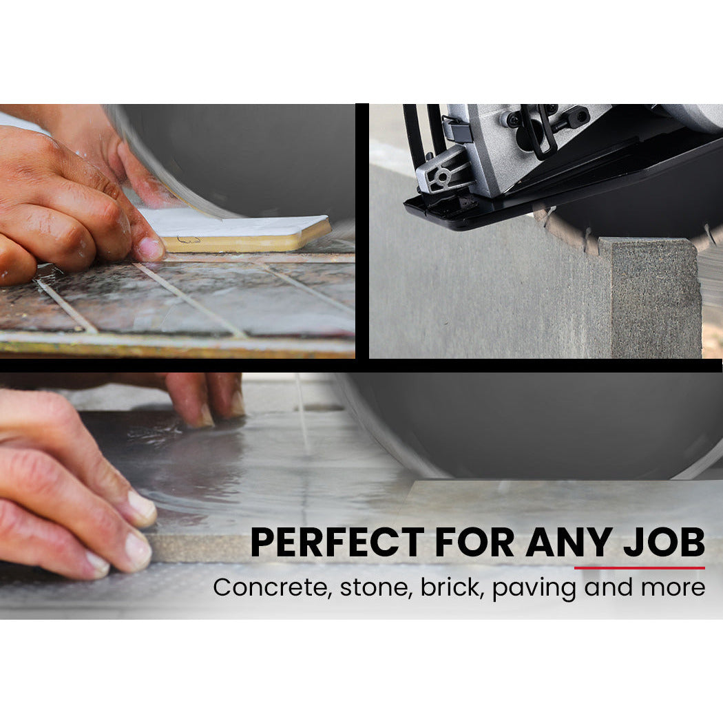 BAUMR-AG 2400W Electric Concrete Saw 355mm Demolition Cutter Wet Dry Demo Tool Circular Cutting