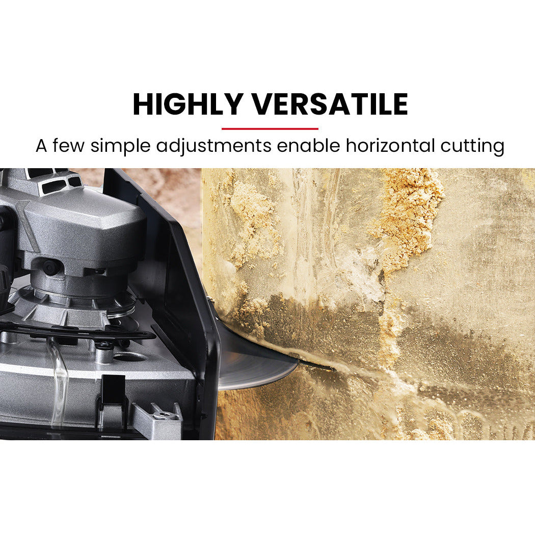 BAUMR-AG 2400W Electric Concrete Saw 355mm Demolition Cutter Wet Dry Demo Tool Circular Cutting