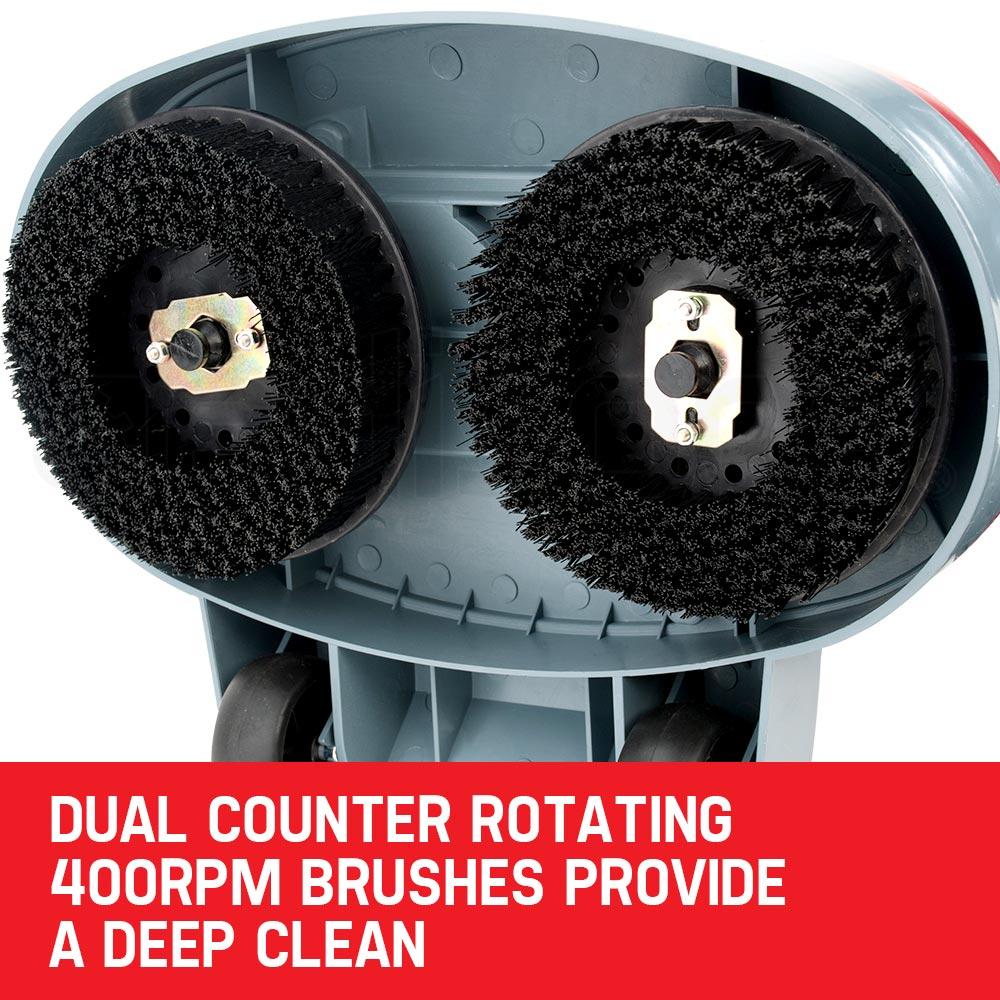 AUCH Floor Polisher 5in1 Electric Timber Hard Tile Waxer Buffer Cleaner Carpet Rug Scrubber