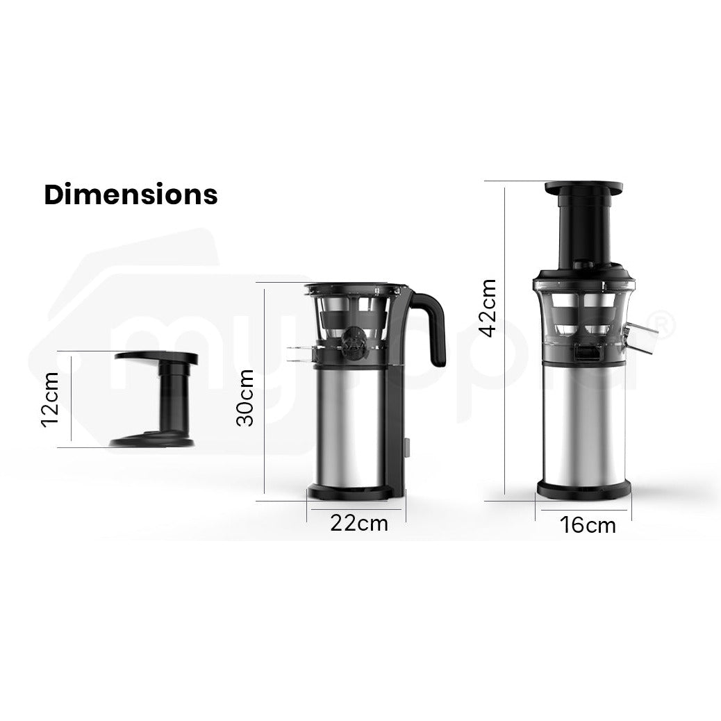 EUROCHEF Cold Press Slow Juicer Machine Fruit Electric Juice Maker Vegetable Extractor Squeezer