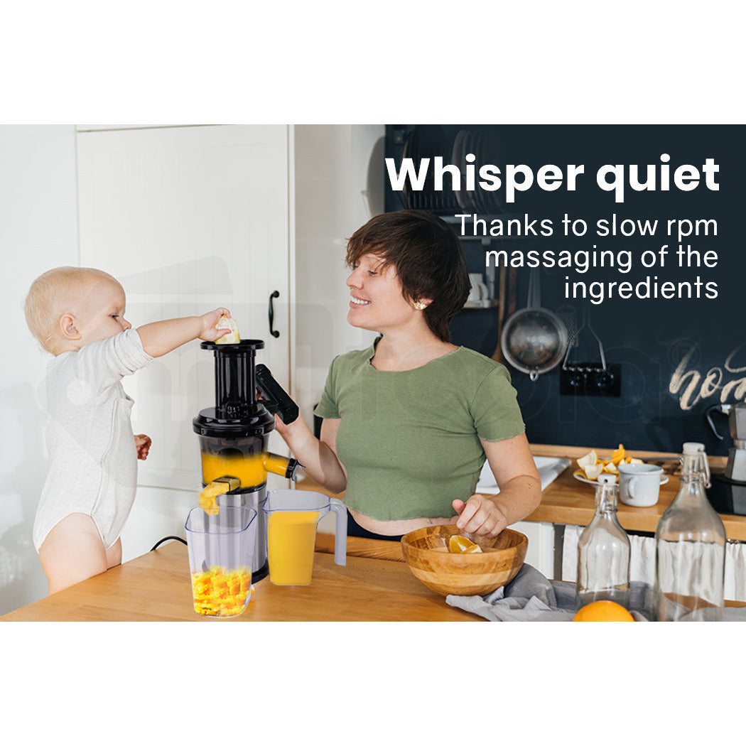 EUROCHEF Cold Press Slow Juicer Machine Fruit Electric Juice Maker Vegetable Extractor Squeezer