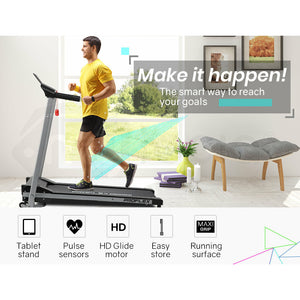 PROFLEX Treadmill Bluetooth Running Machine Foldable Compact Small Home Electric