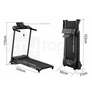 PROFLEX Treadmill Bluetooth Running Machine Foldable Small Compact Home Electric