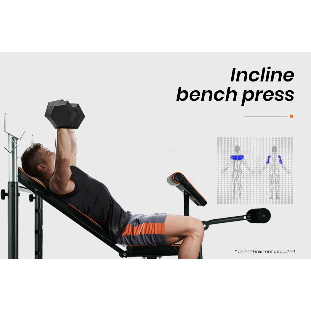 PROFLEX Weight Bench Workout Gym Press Adjustable Home Lifting Fitness Incline