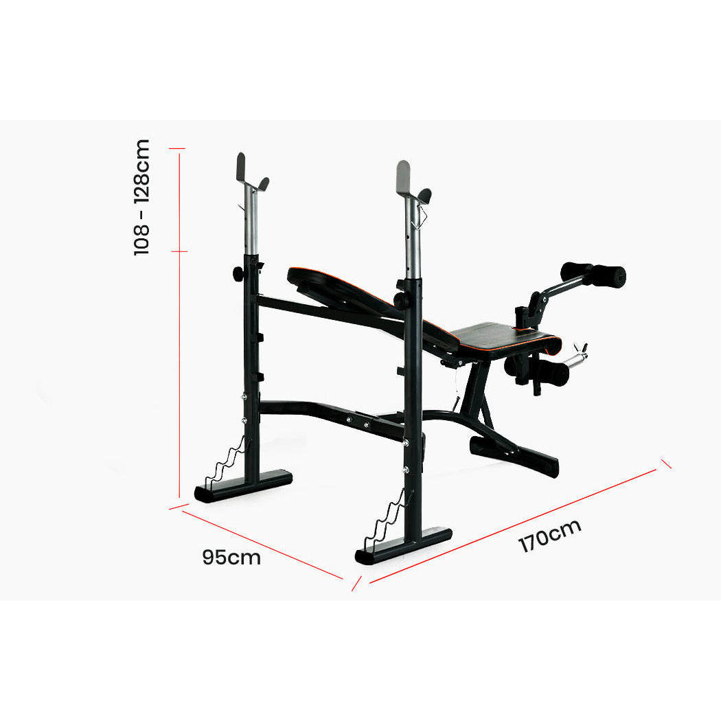 PROFLEX Weight Bench Workout Gym Press Adjustable Home Lifting Fitness Incline