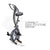 PROFLEX Folding Magnetic Exercise X-Bike - Bicycle Cycling Flywheel Fitness