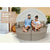 LONDON RATTAN Day Bed Daybed Sofa Garden Wicker Outdoor Furniture Round