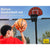 Up-Shot 10ft Round Trampoline Basketball Set Safety Net Spring Pad Ladder
