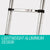 Bullet 2m Telescopic Aluminium Ladder Alloy Extension Extendable Steps