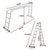 BULLET Pro 4.7m Multi-Purpose Ladder Aluminium Extension Folding Adjustable Step