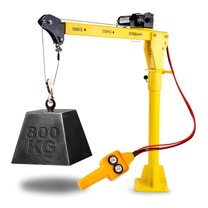 T-REX 800kg Electric Hoist Winch Crane 12V 360 Degree Engine Car Truck Lift