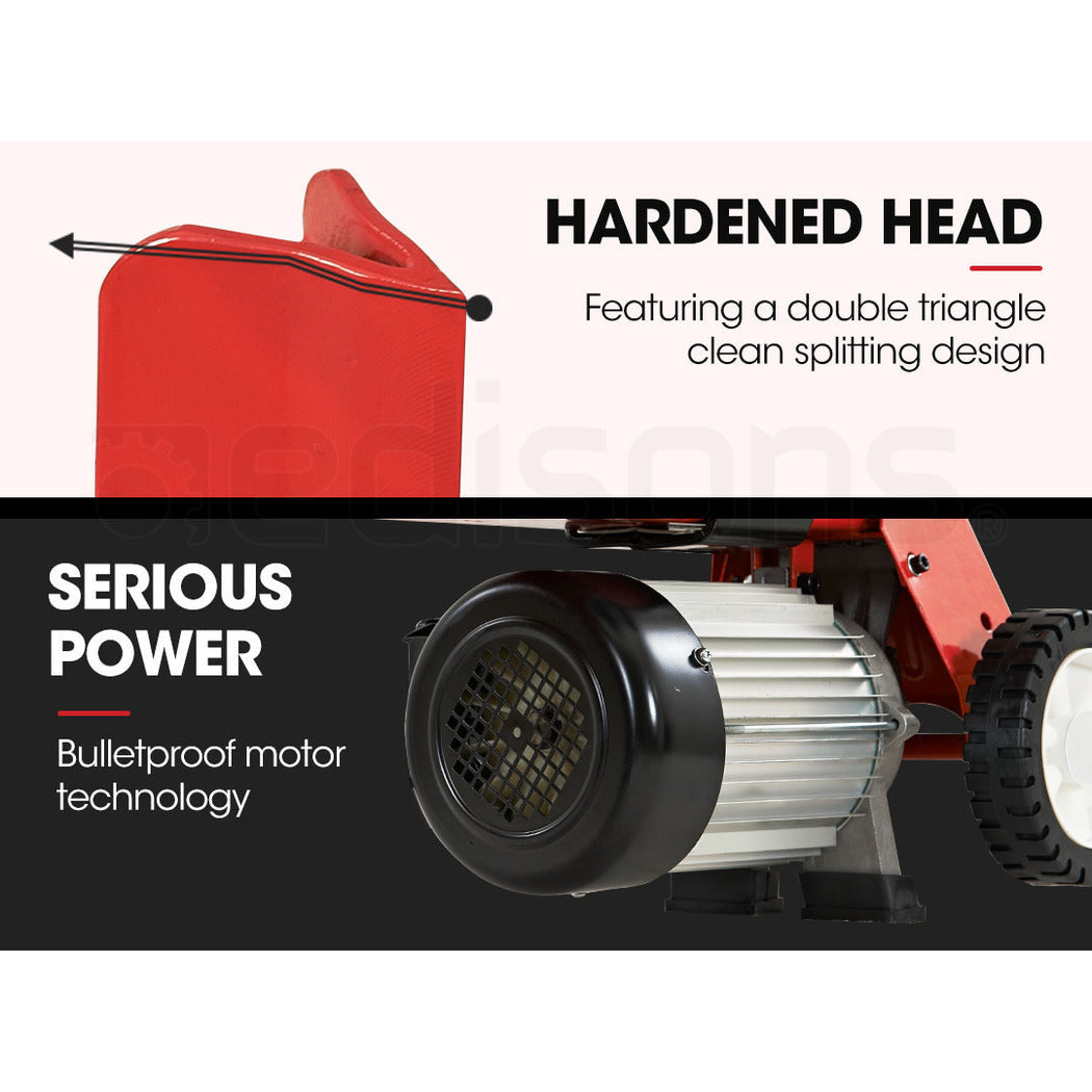 Baumr-AG 8 Ton Electric Log Splitter 8T Wood Cutter Hydraulic Fire Wood Block Axe Small Machine