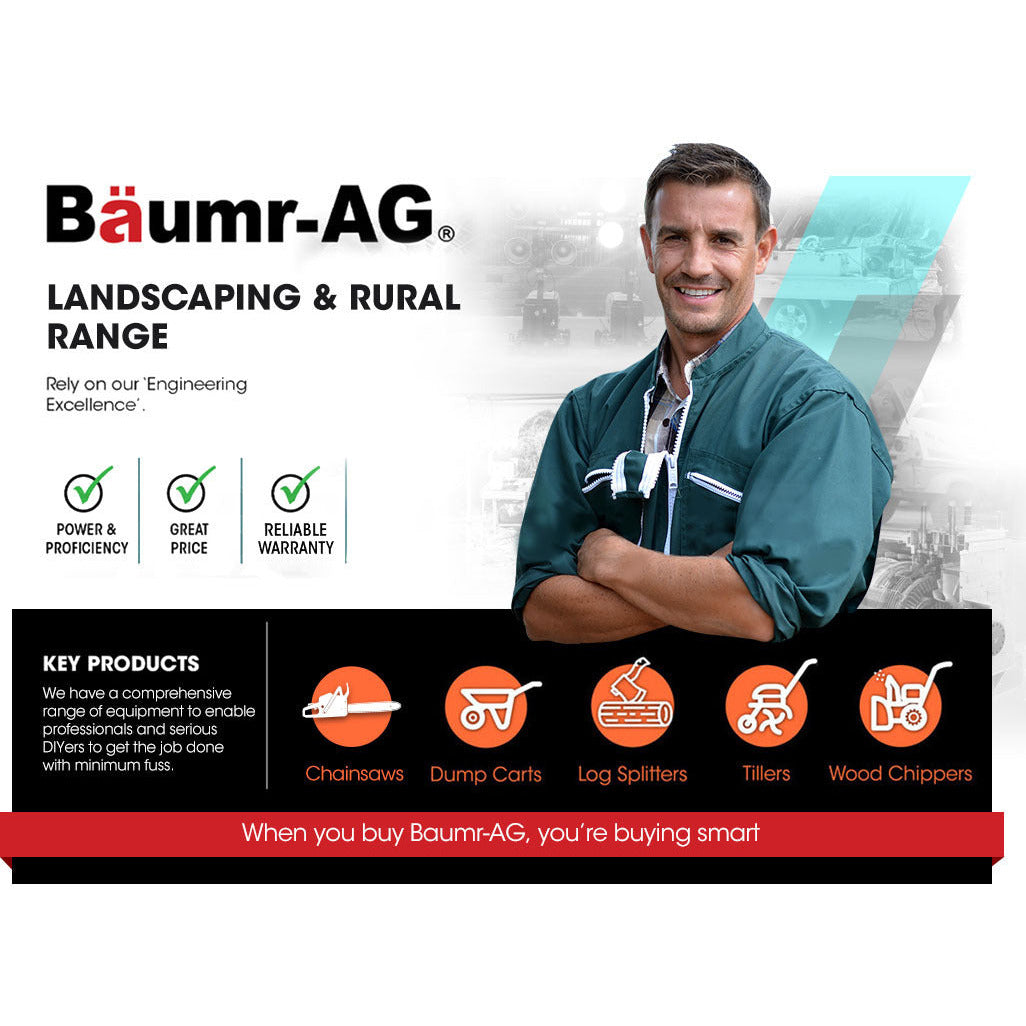 Baumr-AG 9 Ton Electric Log Splitter 9T Wood Cutter Hydraulic Fire Wood Block Axe Small Machine