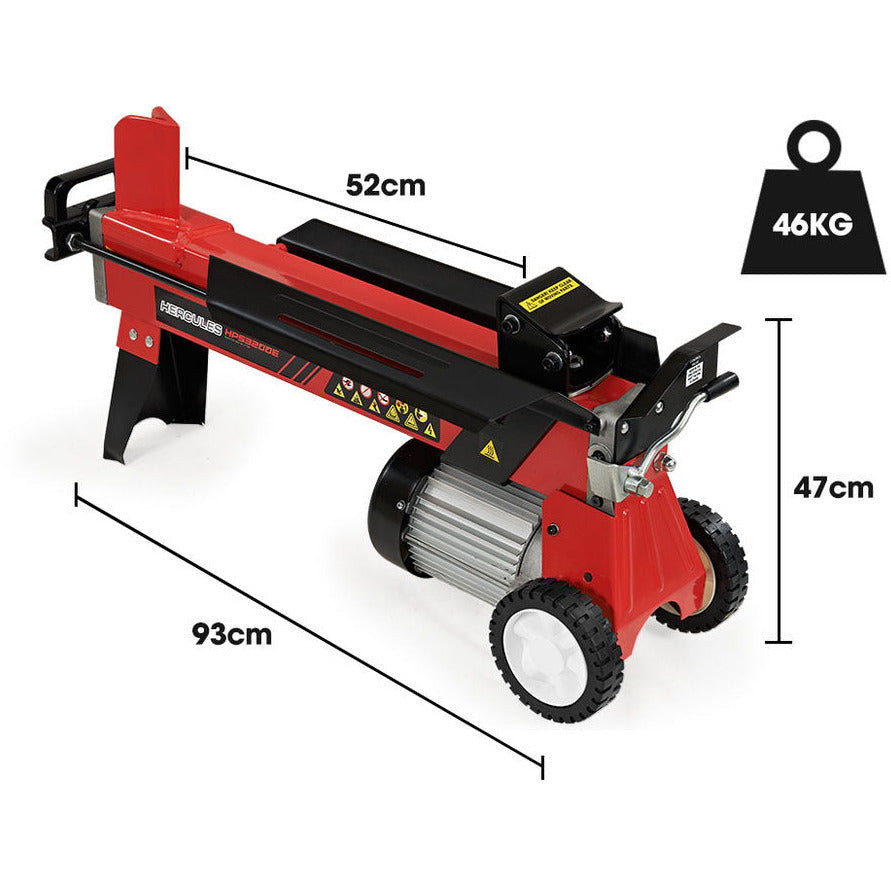 Baumr-AG 9 Ton Electric Log Splitter 9T Wood Cutter Hydraulic Fire Wood Block Axe Small Machine