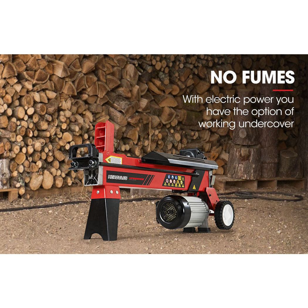 Baumr-AG 9 Ton Electric Log Splitter 9T Wood Cutter Hydraulic Fire Wood Block Axe Small Machine