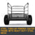 PLANTCRAFT Towed Steel Mesh Dump Cart Garden ATV Mower Trailer Tray 1250lbs