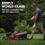 Baumr-AG Lawn Mower 139CC 17 Petrol Push Lawnmower 4-Stroke Engine Catch