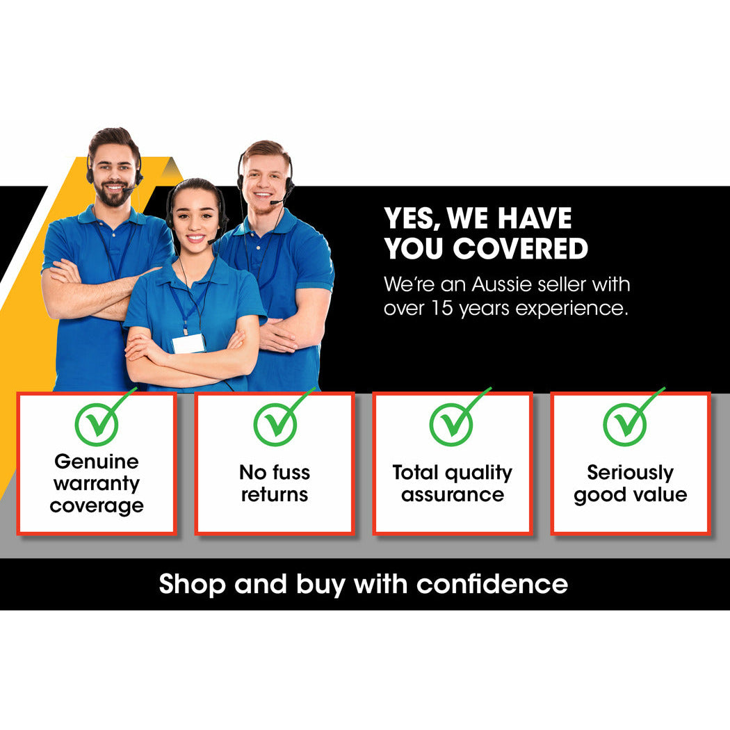 POWERBLADE Lawn Mower 139CC 17 - Petrol Powered Push Lawnmower 4 Stroke Engine