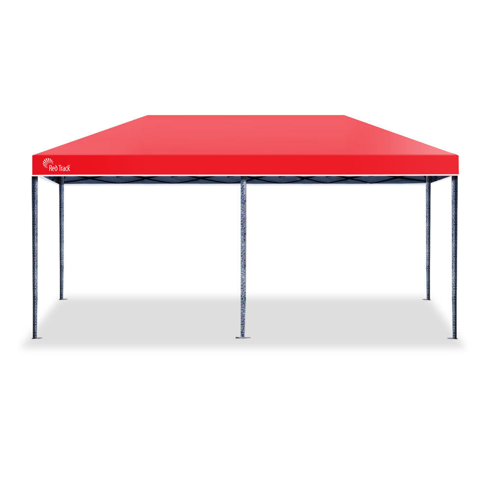 Red Track 3x6m Folding Gazebo Shade Outdoor Red Foldable Marquee Pop-Up