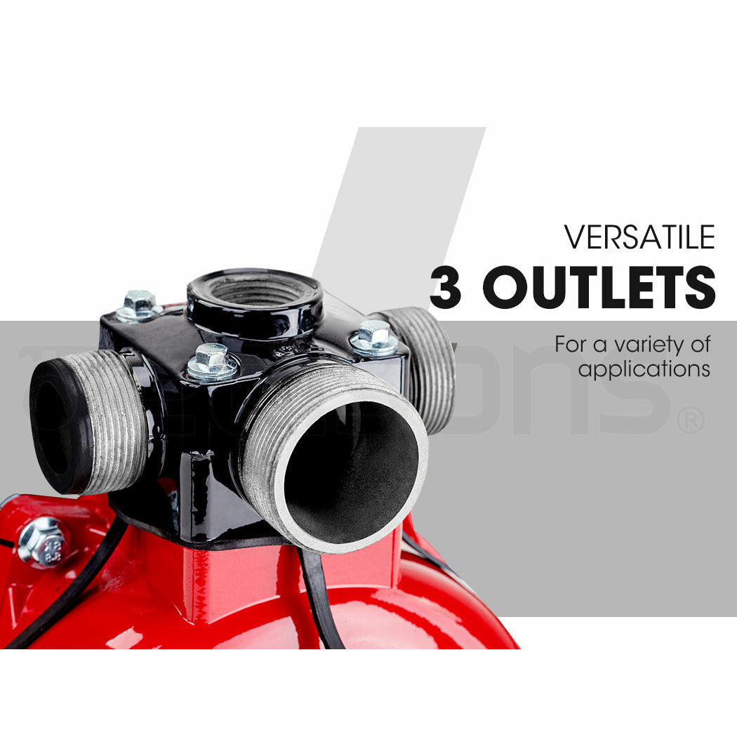 Warton 8HP 1.5 & 2 Petrol High Pressure Water Transfer Pump Irrigation Fire Fighting