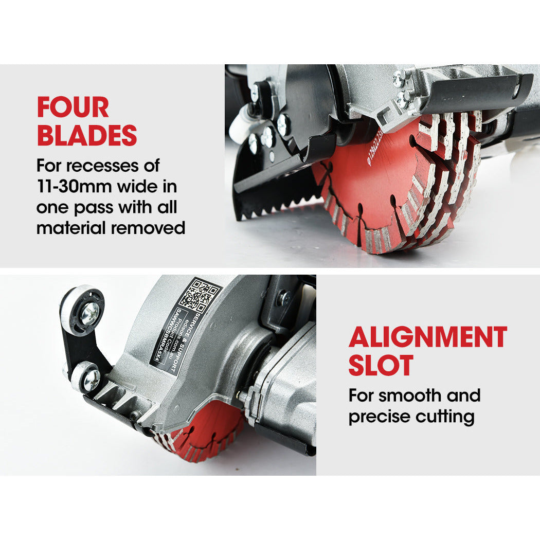 BAUMR-AG Wall Chaser Machine Concrete Chasing Tool Brick Grinder Electric Saw