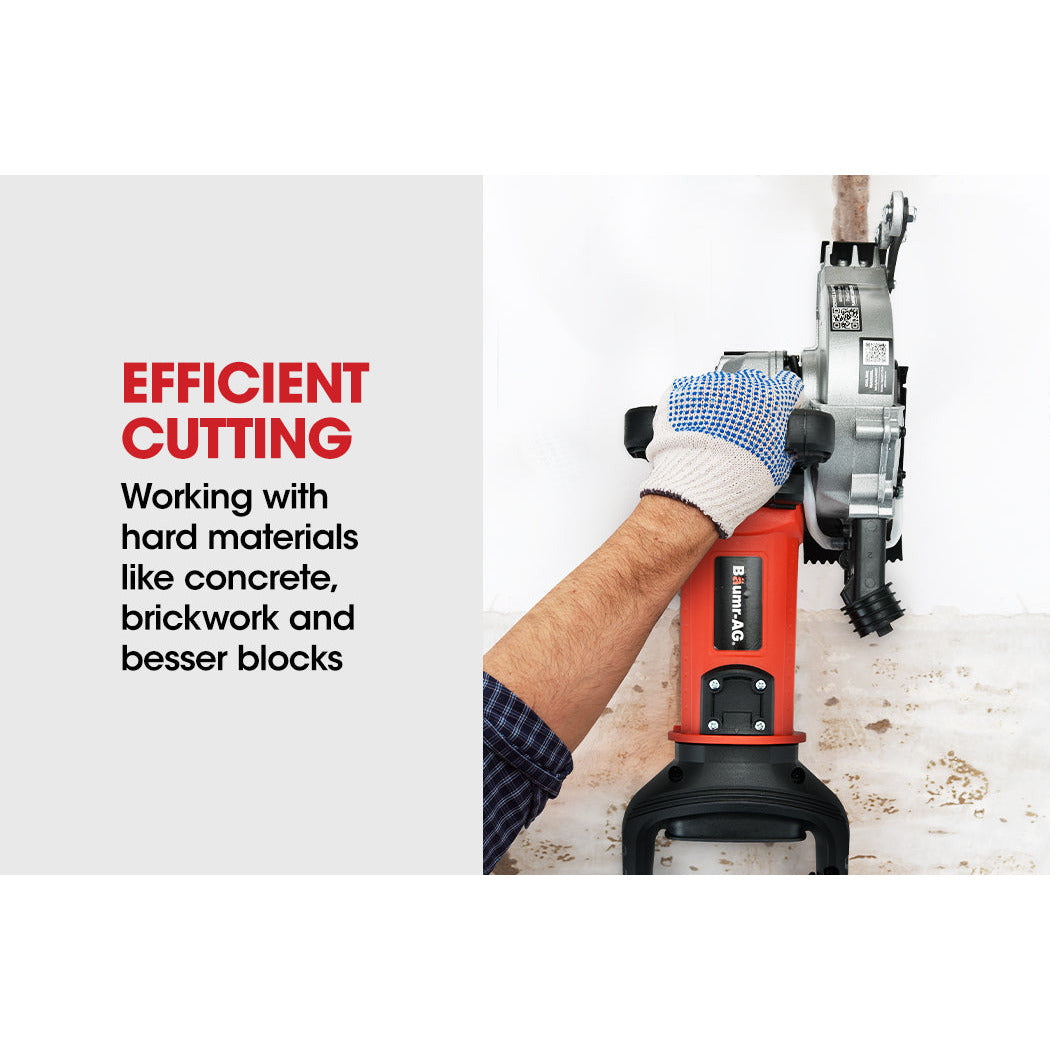 BAUMR-AG Wall Chaser Machine Concrete Chasing Tool Brick Grinder Electric Saw