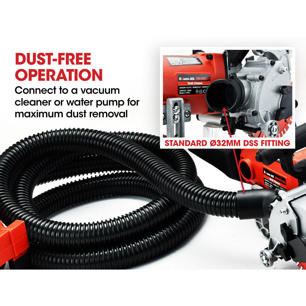 BAUMR-AG Wall Chaser Machine Concrete Chasing Tool Electric Brick Grinder Saw