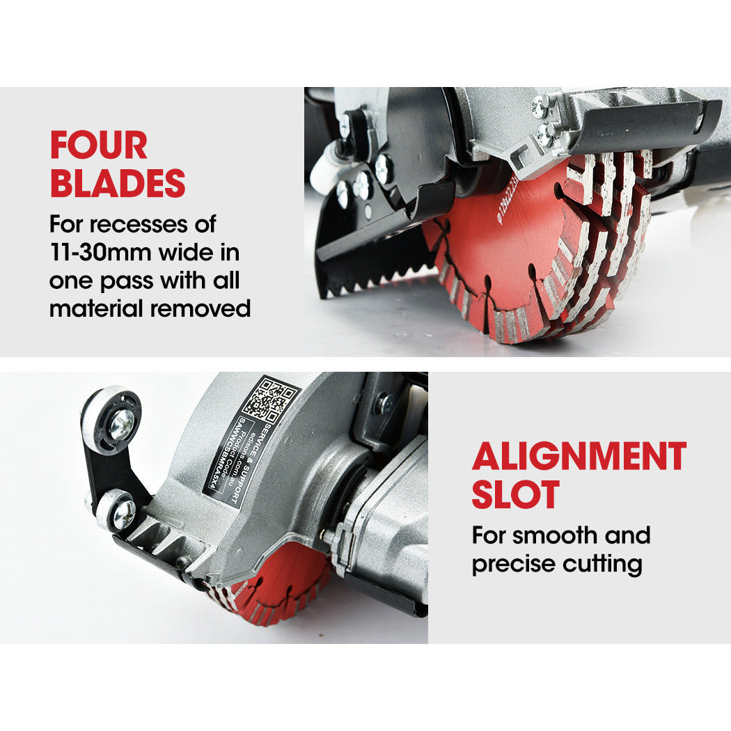 BAUMR-AG Wall Chaser and Vacuum Combo Concrete Dust Collector Chasing Machine