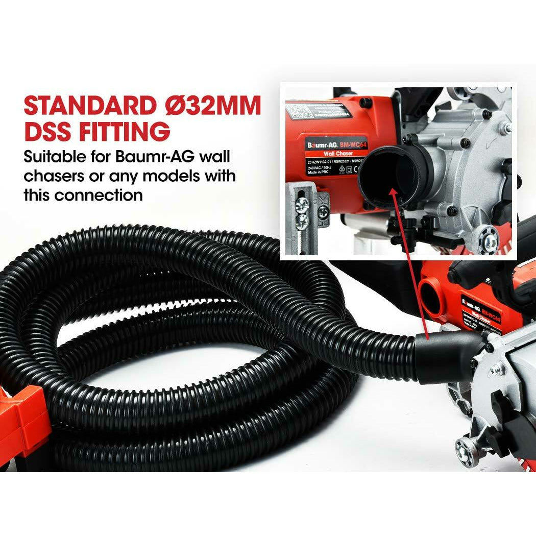 BAUMR-AG Vacuum for Wall Chaser Standard 32mm Concrete Chasing Dust Collector