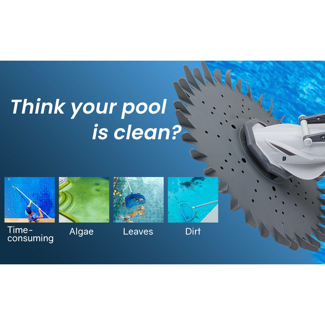 Aurelaqua Swimming Pool Cleaner Floor Climb Wall Automatic Vacuum Hose 10M
