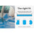 AURELAQUA Pool Cover 500 Micron 10x5m Solar Blanket Swimming Thermal Blue