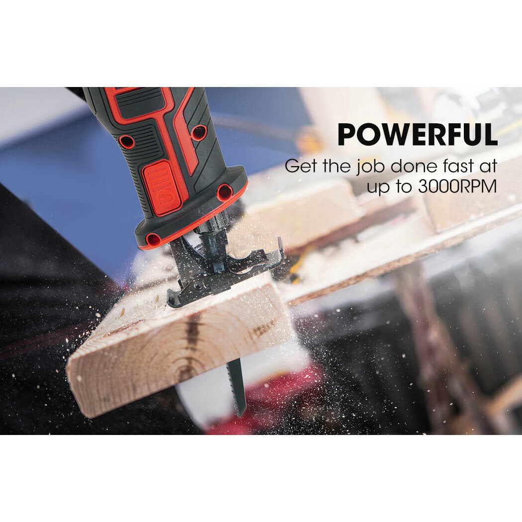 BAUMR-AG Reciprocating Saw 20V Cordless Lithium Electric Saber Recip w/ Battery