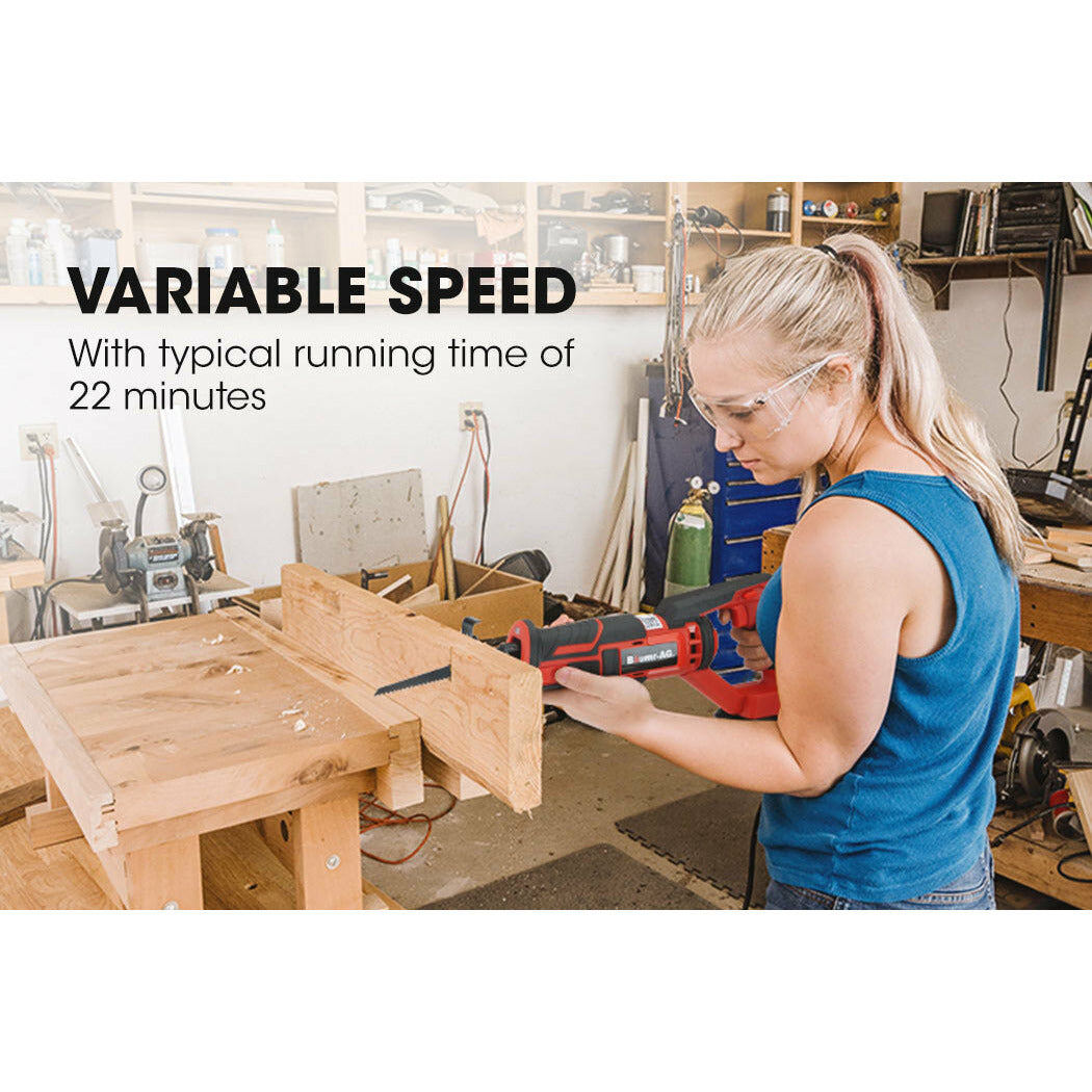 BAUMR-AG Reciprocating Saw 20V Cordless Lithium Electric Saber Recip w/ Battery