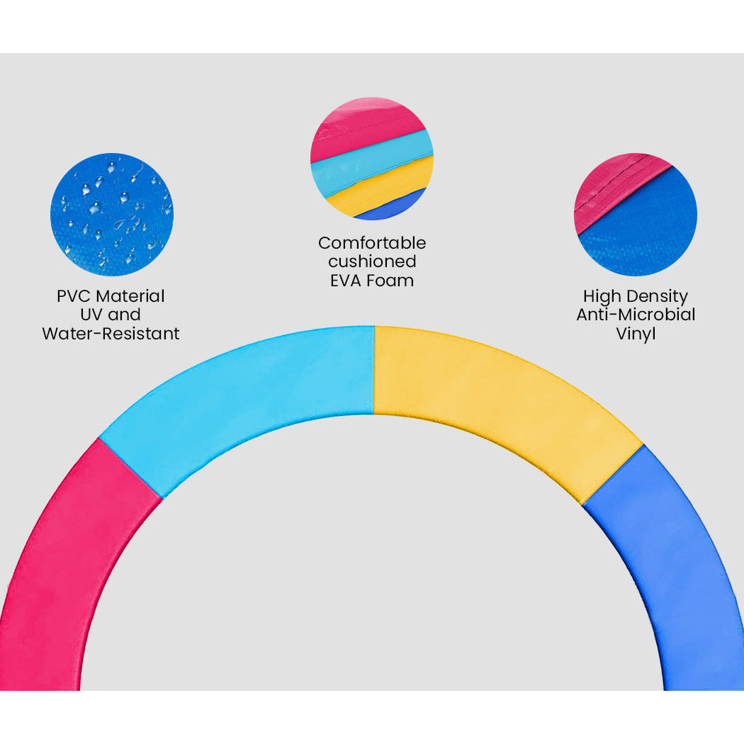 UP-SHOT 10ft Replacement Trampoline Safety Pad Padding Multi-Coloured