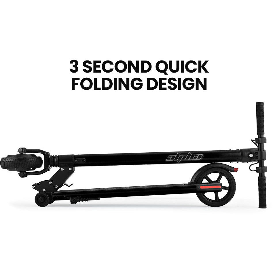 ALPHA Peak 300W 10Ah Electric Scooter, Suspension, for Adults or Teens, Black