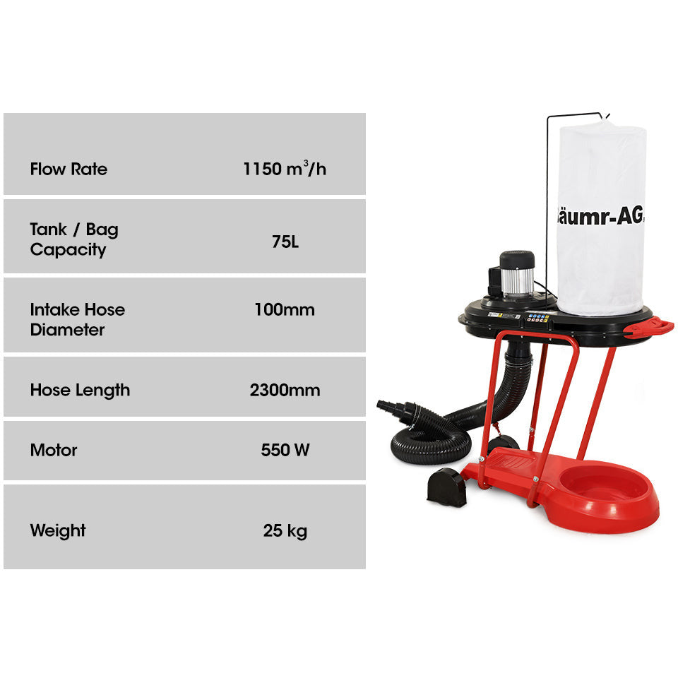 Baumr-AG Dust Collector Extraction Cyclone Woodworking Portable Catcher Workshop