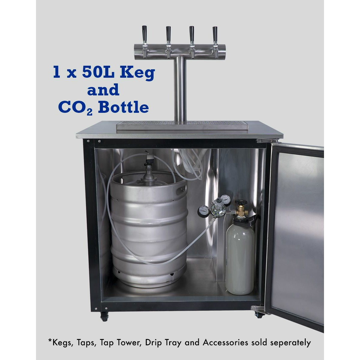 Beer Keg Fridge KegMaster Solstice 6 Keg 12volt DC Kegerator