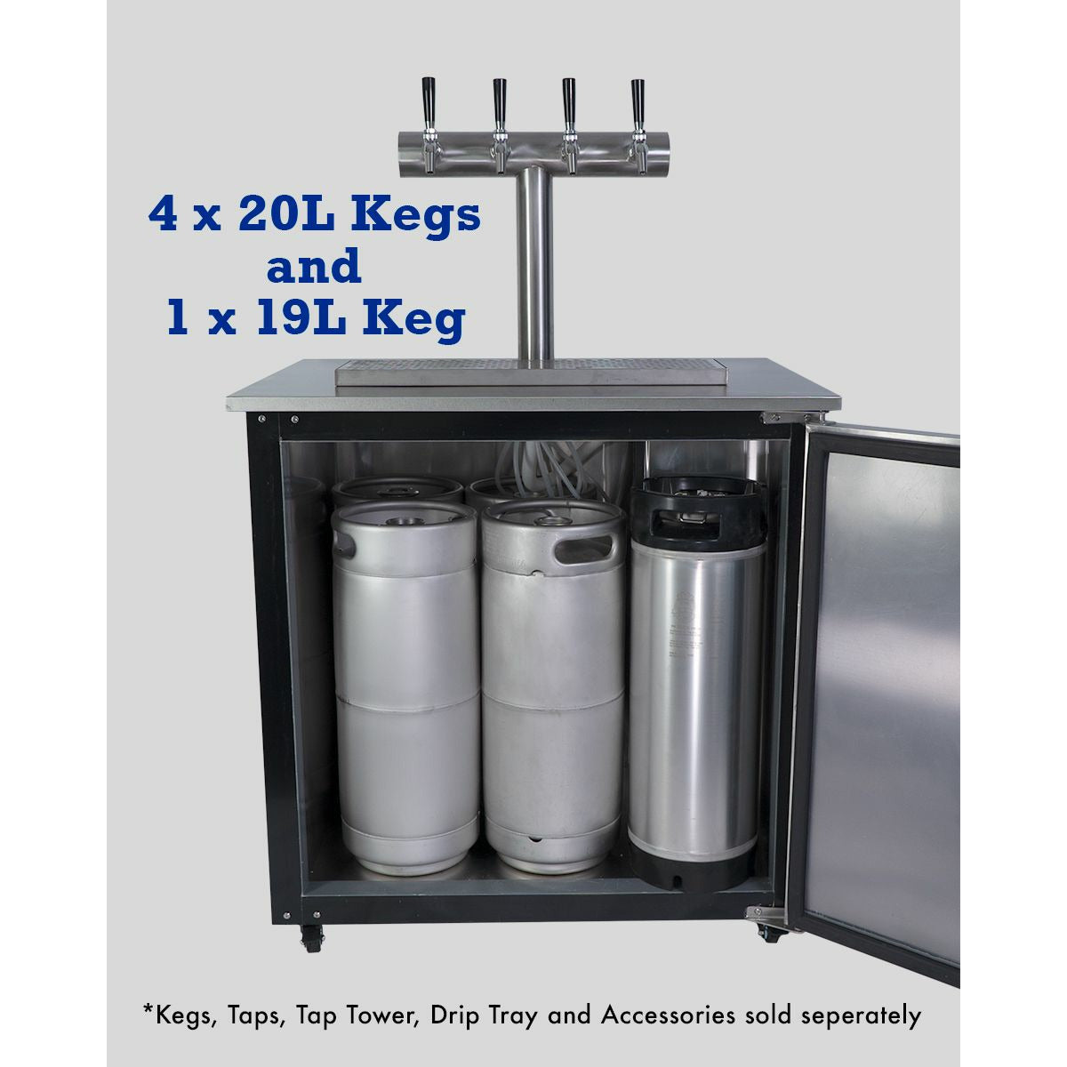 Beer Keg Fridge KegMaster Solstice 6 Keg 12volt DC Kegerator