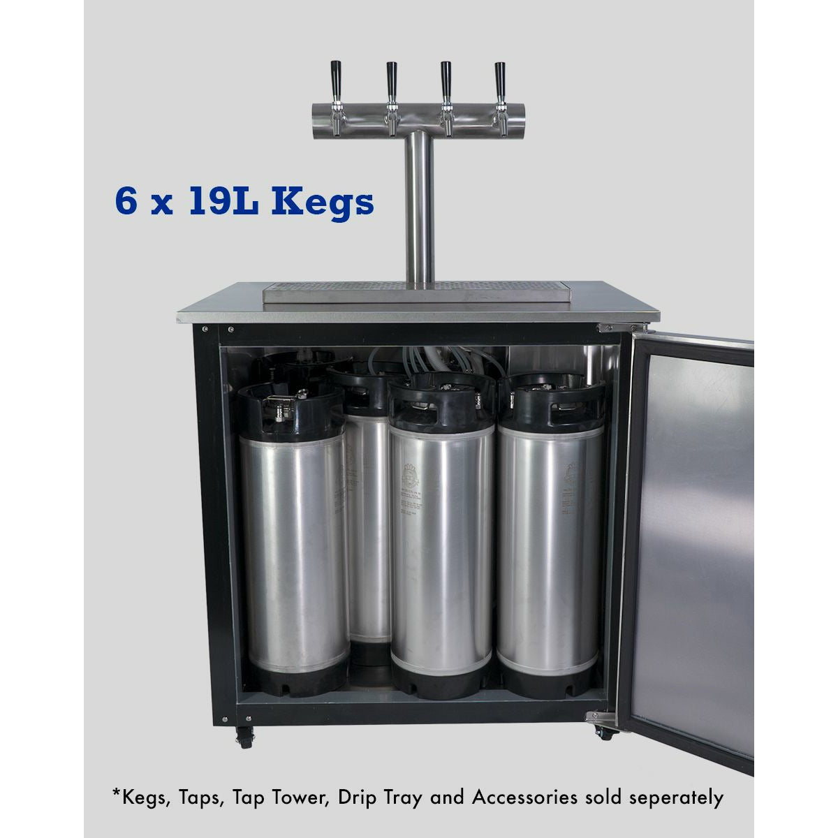 Beer Keg Fridge KegMaster Solstice 6 Keg 12volt DC Kegerator