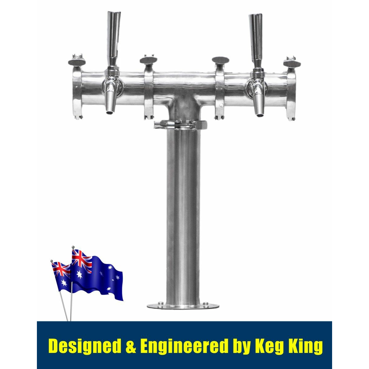 Beer Font Tower - Double Tap Modular Beer Font with Tap