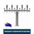 Beer Font Tower - Quintuple Tap Modular Beer Font with Tap