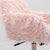 Fluffy Office Chair Faux Fur Modern Swivel Desk Chair for Women And Girls-Pink
